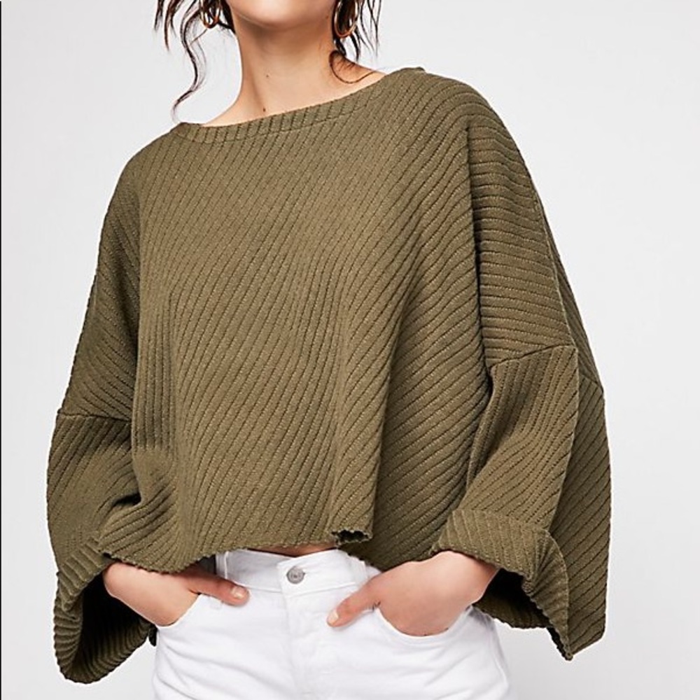 FREE PEOPLE. “I can’t wait” dolman sweater